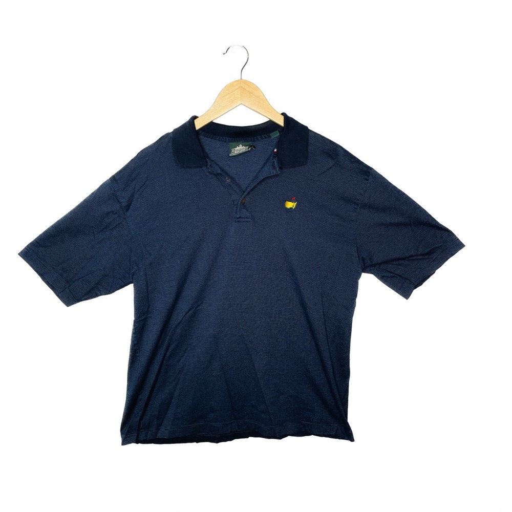 Augusta National Clubhouse Collection Masters Polo Mens L Navy Cotton Mi Italy